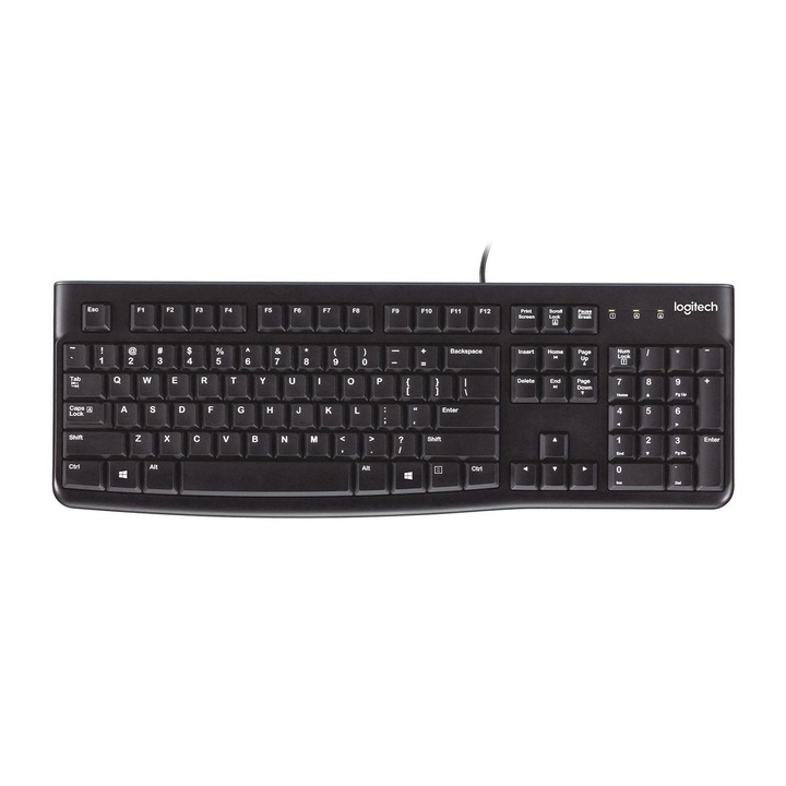 Клавиатура Logitech, USB, Черна