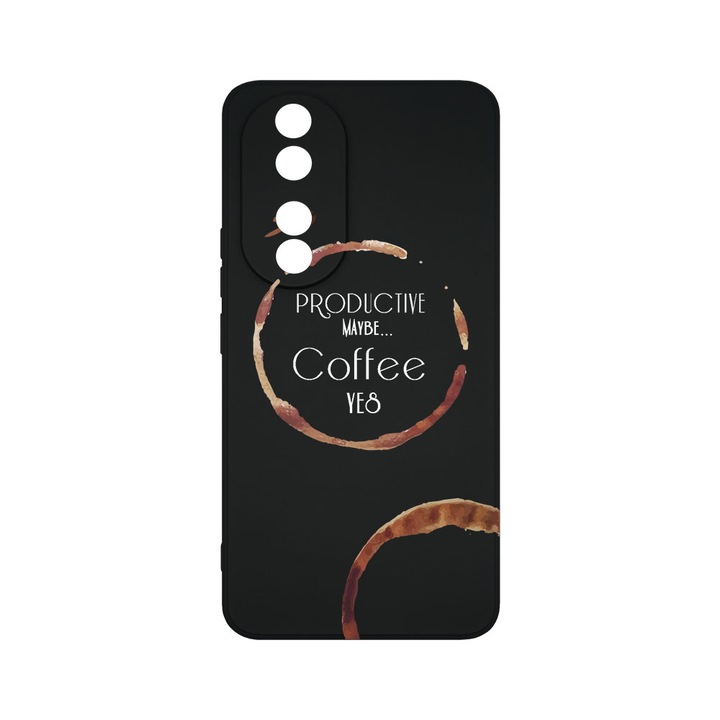 Husa BestCase® Premium Liquid Silicon, Compatibila Cu Honor 90, Coffee, SLIM 1.2MM, Microfibra in interior, Antisoc, Protectie Camera, Margini ridicate pentru protectia ecranului, PB 33