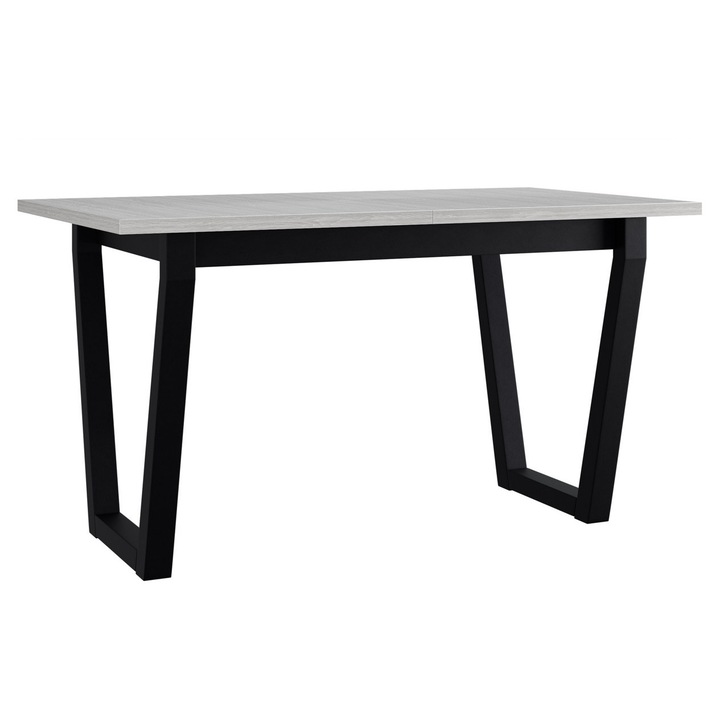 Masa extensibila Elarno 2, MIRJAN 24, alb / negru