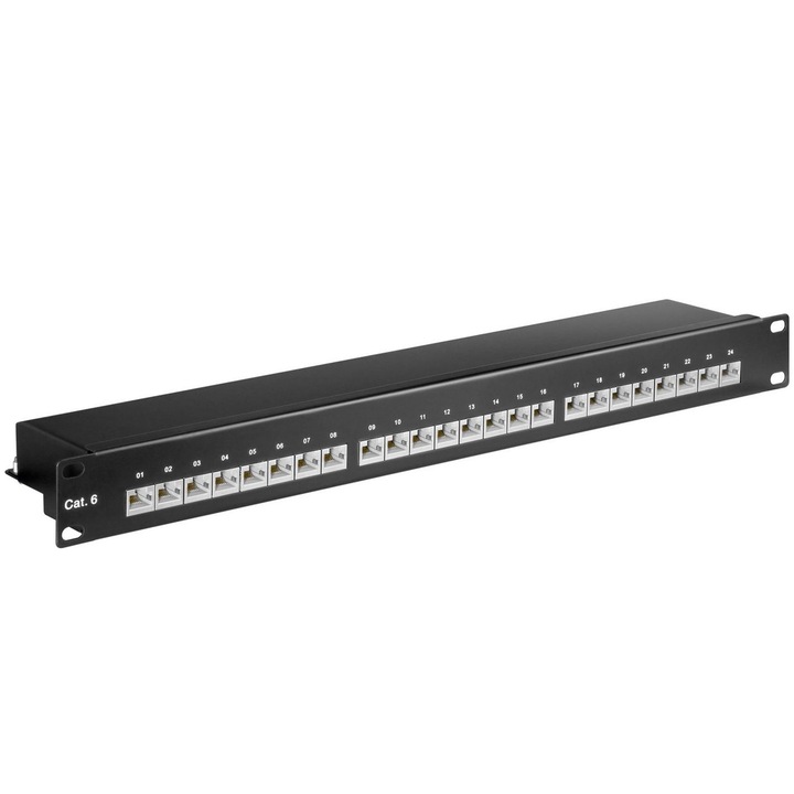 MicroConnect CAT6 24 порта 19" Patch Panel