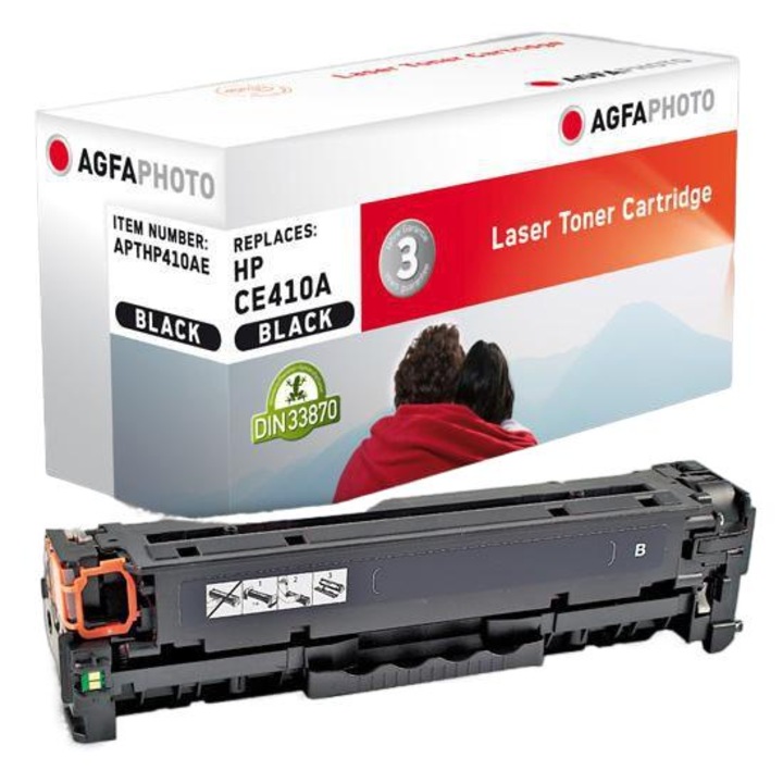 Toner a nyomtatóhoz, AgfaPhoto, fekete, rpl CE410A, APTHP410AE