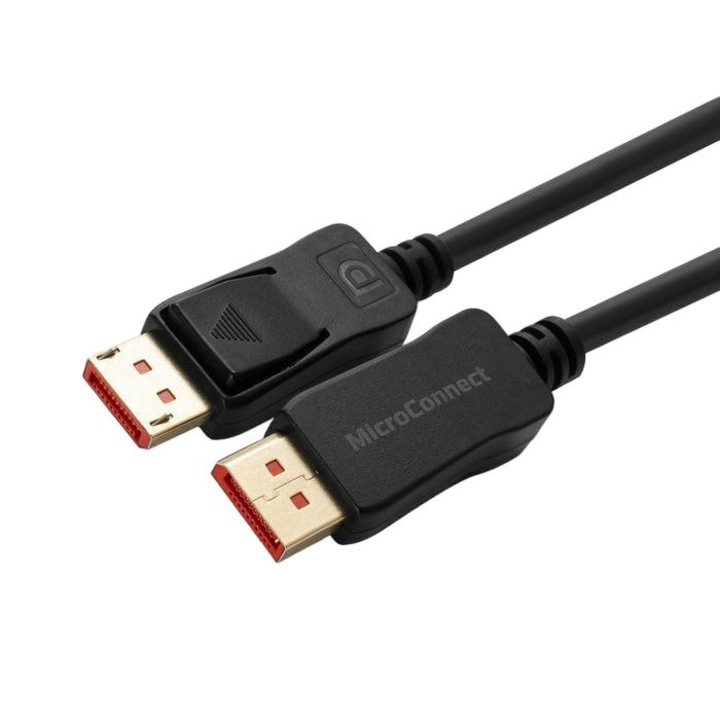 8K kábel, MicroConnect, Displayport 1.4, 1.5 mn fekete
