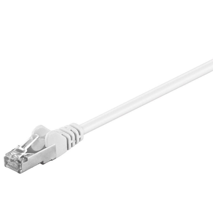 MicroConnect F/UTP CAT5e 0,25 m PVC alb B-FTP50025W