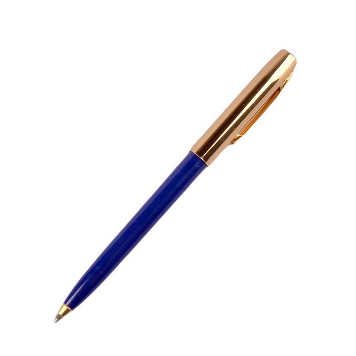 Химикалка FISHER SPACE PEN Cap-O-Matic 775G-BL, Месинг капачка, Синьо тяло, Подаръчна кутия