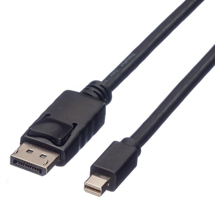 Displayport kábel, Roline, fekete