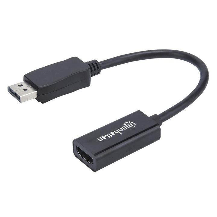 Адаптер, Manhattan Displayport 1.1 към HDMI, черен