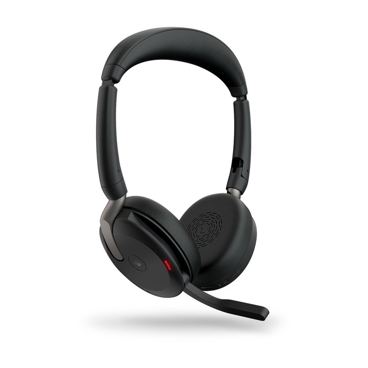 Jabra Evolve2 65 Flex USB-A MS стерео слушалки за компютър, безжично зареждане