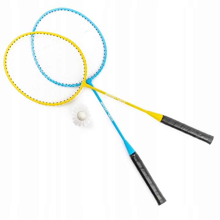 Set Badminton Sportvida JOY, 2 Rachete + Fluturasi