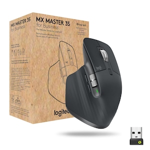 Mouse wireless, Logitech, MX Master 3S, Bluetooth, 8000 DPI, Negru