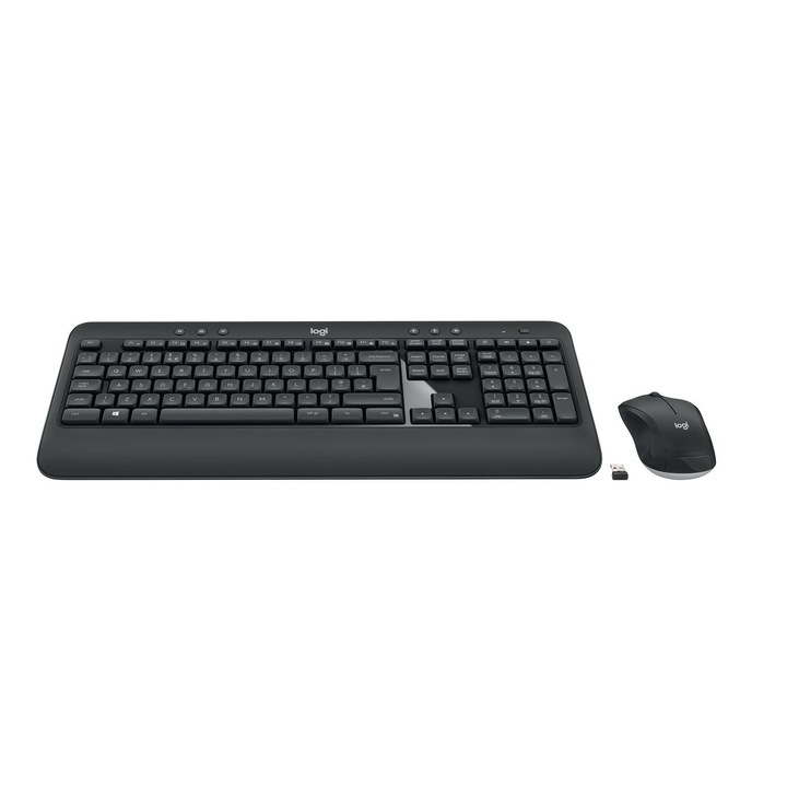 Комплект клавиатура/мишка, Logitech, черен