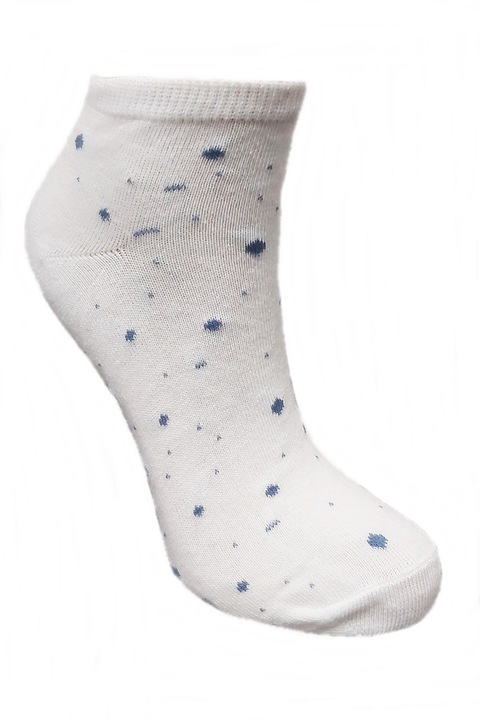 Дамски чорапи Rogalu, Бели, Къси, с шарка, 36-39