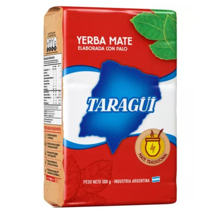 Yerba Mate Tea, Taragüi Elaborada Con Palo Tradicional, Argentín, 0.5kg