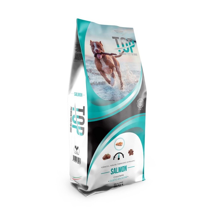 Суха храна за кучета Premium TOP Salmon, 20 кг, 24/14