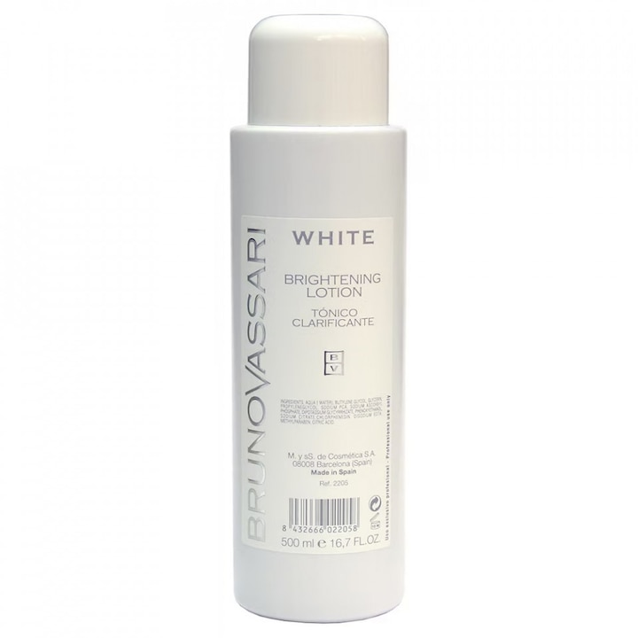 Lotiune tonica Bruno Vassari, White Brightening, 500 ml