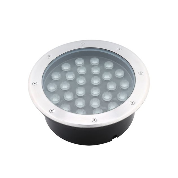 Spot pardoseala din inox LED 27W lumina rece