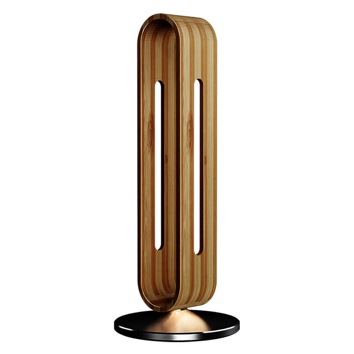 PadForce Kyoto játékhoz tervezett és irodai fejhallgató-tartó, kézzel készített bambusz, minimalista stílus, acél alap, kompatibilis az Apple, a Sony, az Audio-Technica, a Bang & Olufsen, a Bose, a Sennheiser és más fejhallgatókkal - sötétbarna