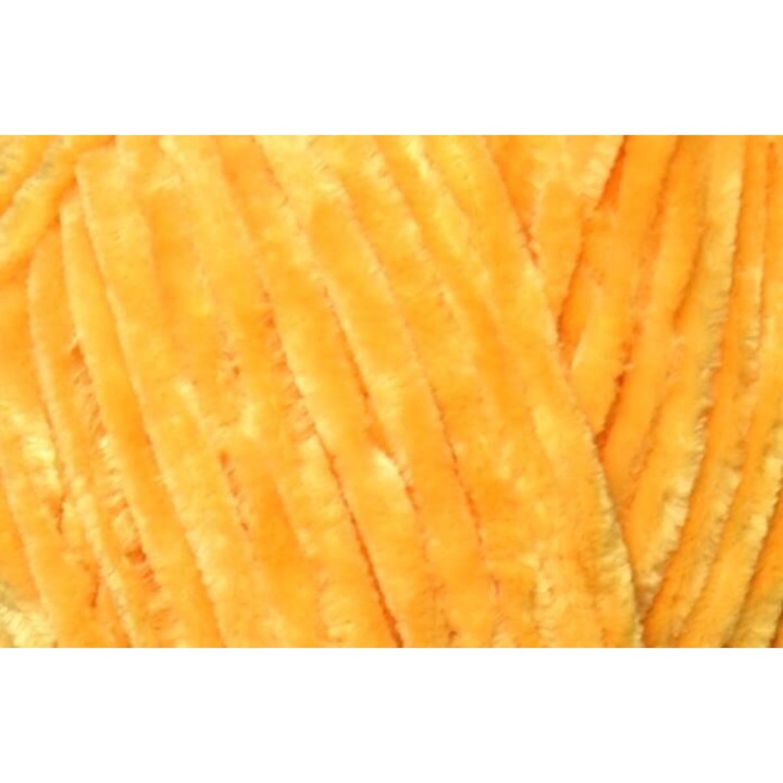Fir textil Himalaya Velvet 900, micro poliester, grosime 6, galben, 100gr/120mt