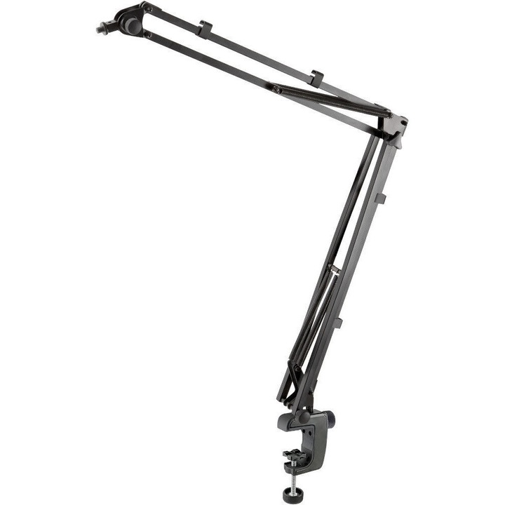 Stativ de masa pentru microfon, Konig & Meyer, Metal, 3/8"/5/8", Capacitate 0.8 kg, Negru