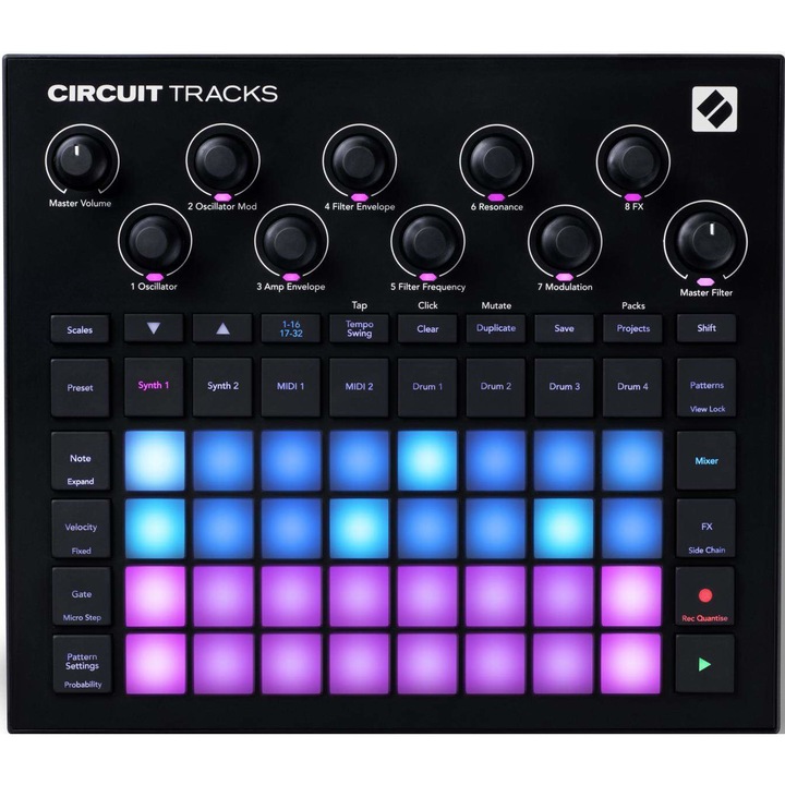 Groovebox, Novation, Negru