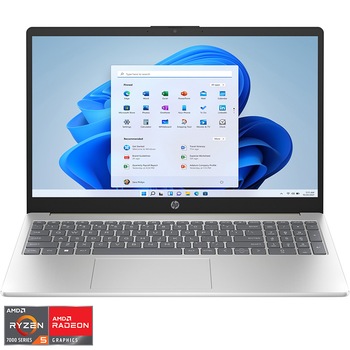 Laptop HP 15-fc0006nq cu procesor AMD Ryzen 5 7520U pana la 4.30 GHz, 15.6", Full HD, IPS, 16GB, 512GB SSD, AMD Radeon Graphics, Windows 11 Home, Warm Gold