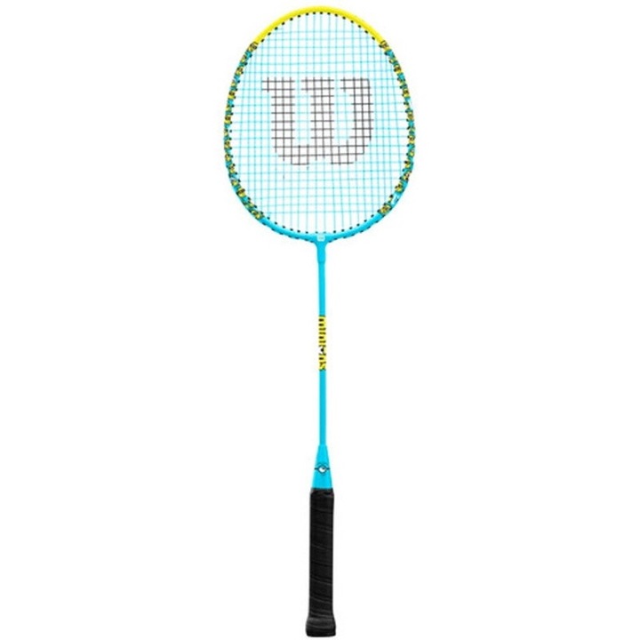 Set badminton Wilson Jr Minions 2.0, albastru/negru