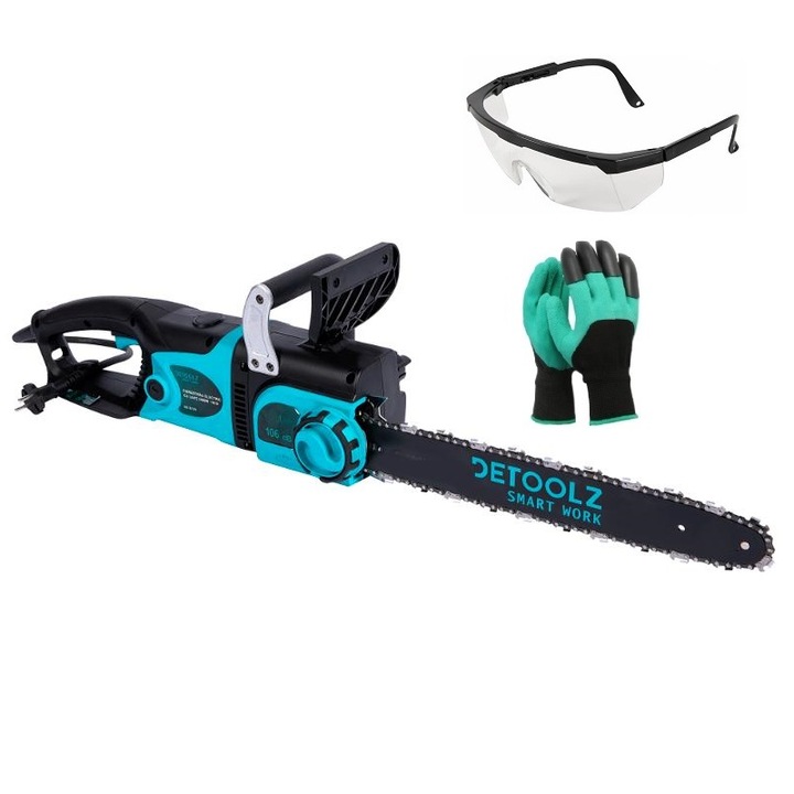 Drujba electrica Detoolz Smart, 2400W, 3.2CP, lama 40cm, lant 32 dinti pas 3/8