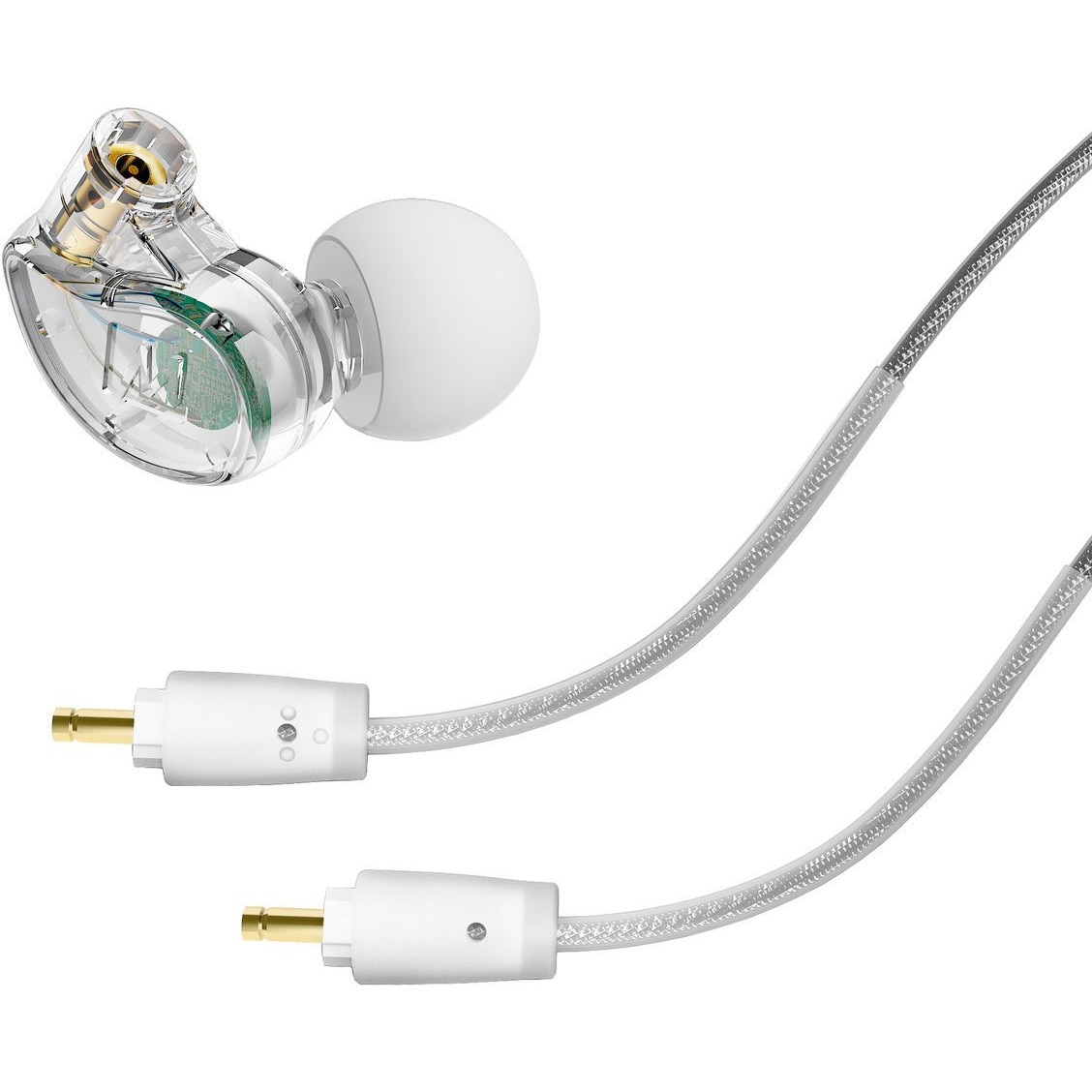 Casti cu fir, MEE Audio, M6 Pro 2nd Gen, aluminiu, transparent