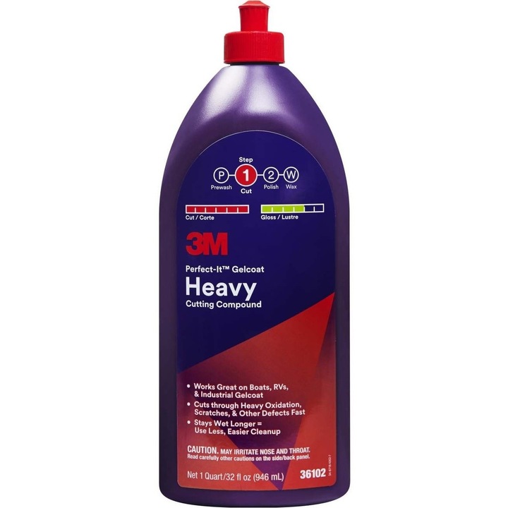 Гелкоут за лодки, 3M, Perfect-It Heavy Cutting Compound, 946 ml