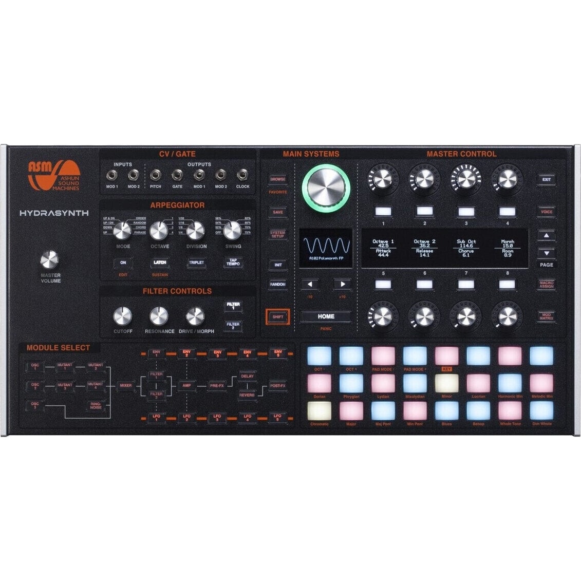 Sintetizator ASM Hydrasynth Desktop, digital, 24 placi tactile