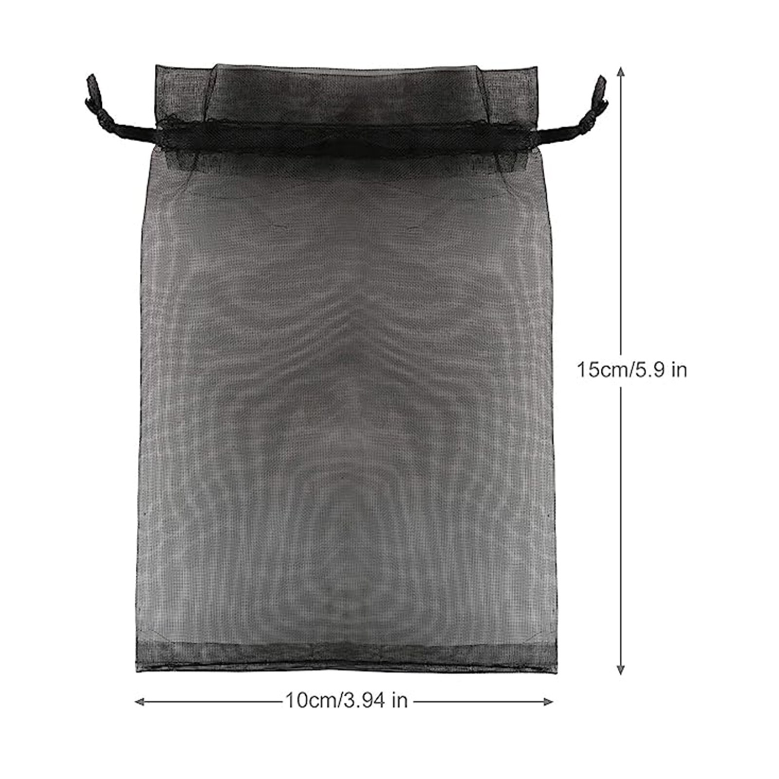 Pimuza Lot De 100 Sacs Cadeaux Gris De 12,7 X 17,8 Cm, Tissu En