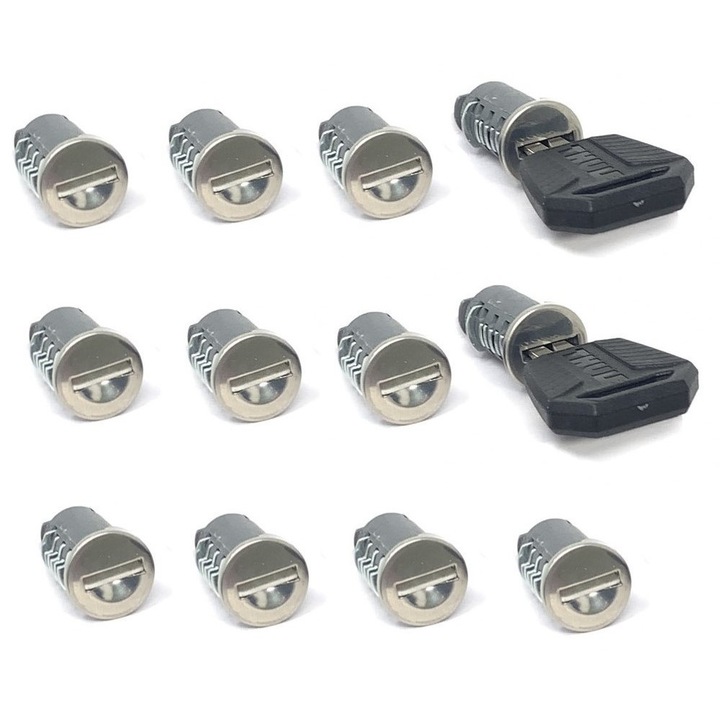 Set 12 butuci si chei pentru Thule One-Key System 451200, pentru blocarea sistemelor de portbagaj Thule