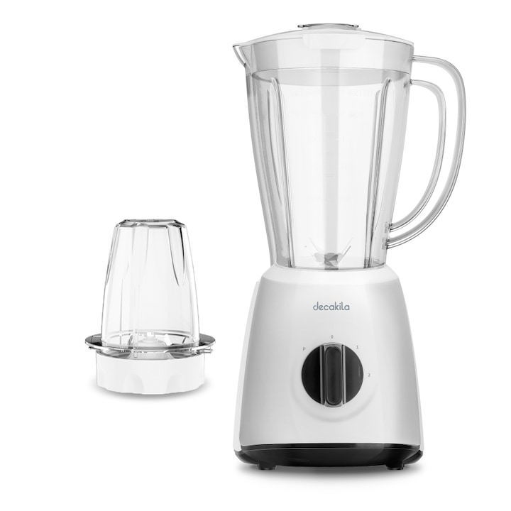 Blender, 25 W, 3 Viteza, Cupa 550ml, 1accesorii,Mini Blender Electric Multifunctional, Portabil, Cu Afisaj Digital,Alb