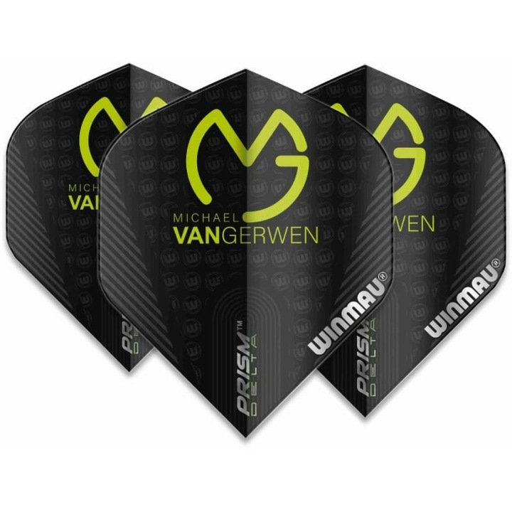 Winmau MVG Prism Delta Standard Darts, zöld/fekete