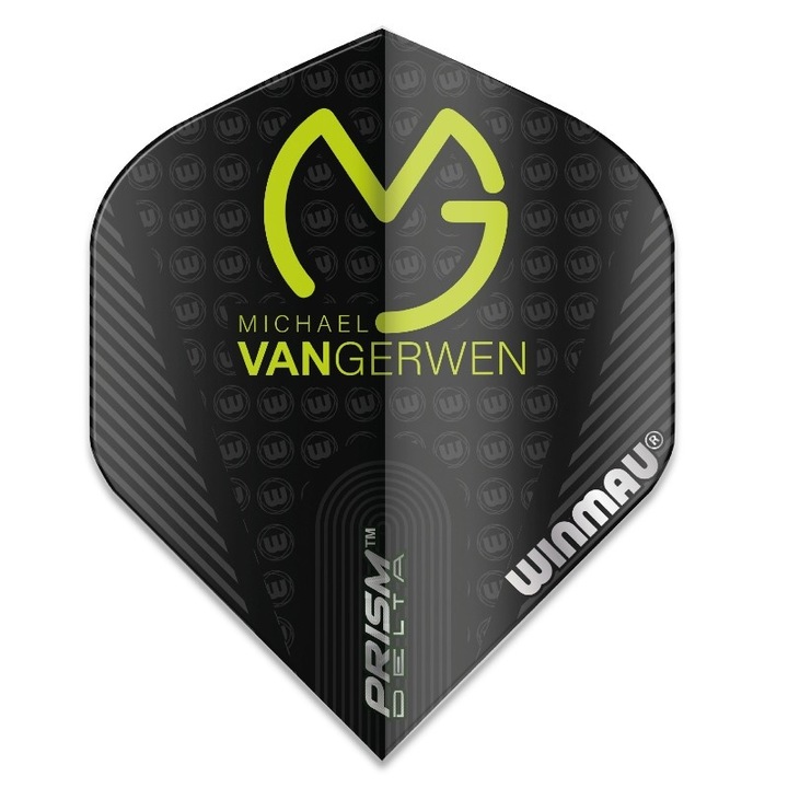 Стандартен дартс Winmau MVG Prism Delta, зелен/черен