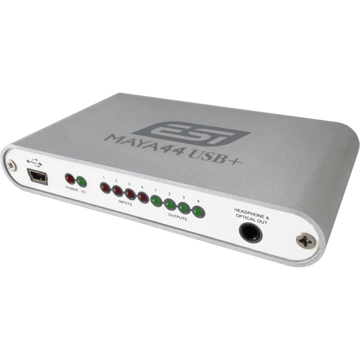 Interfata audio USB, Esi, 4 intrari/4 iesiri, Alb/Gri