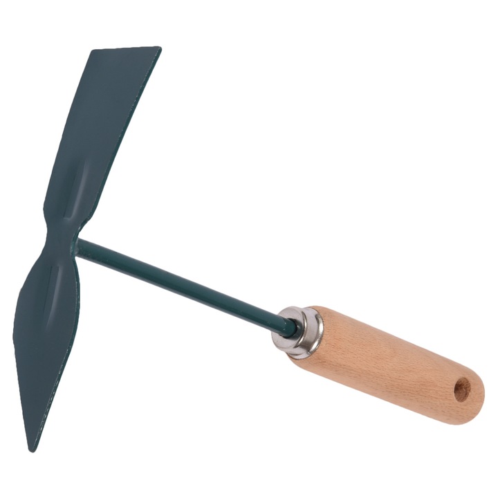 Sapaliga mica de mana pana-limba 2 in 1 Leborgne pentru prasit si brazdat, coada din lemn, 27 cm, 0,22 kg