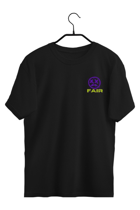 Férfi póló fekete mintával 31258, Fekete