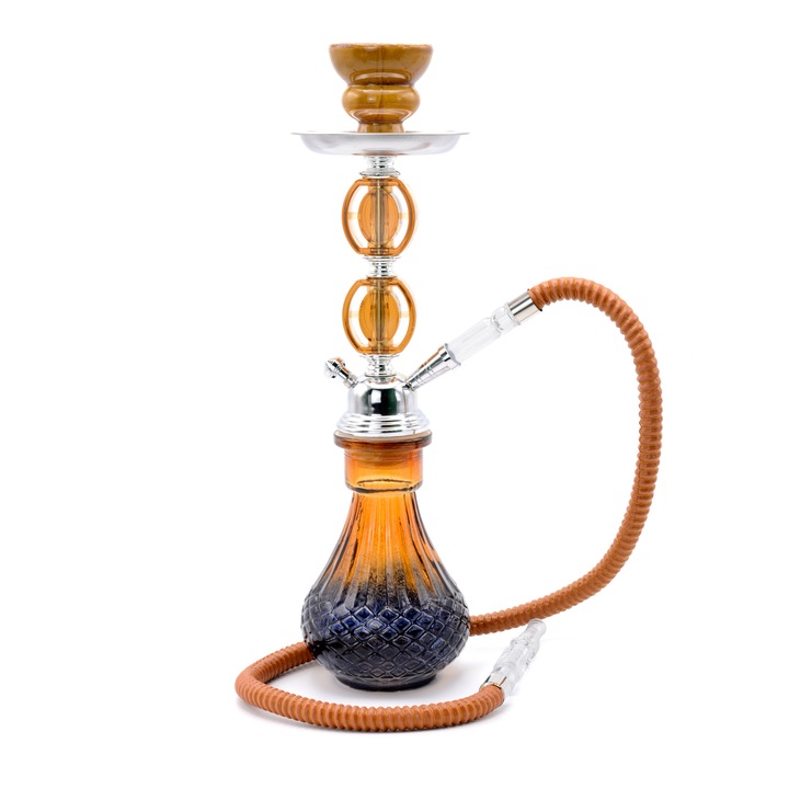 Narghilea Toro, Beldi, 1 furtun, Maro, 38 cm