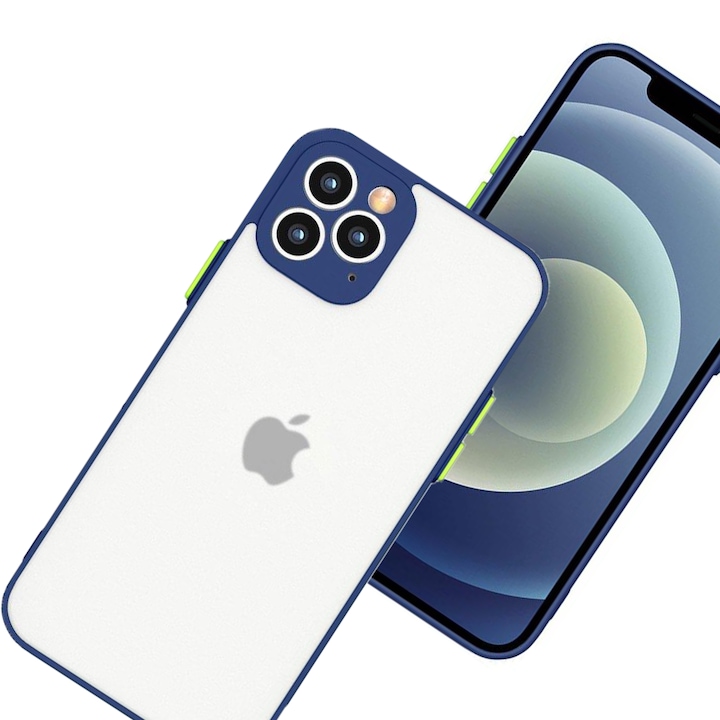 Husa telefon Hurtel, Milky, silicon, transparent, albastru marin, pentru Samsung Galaxy A22 4G