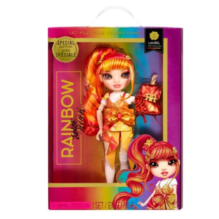 Кукла Rainbow High S3, Junior High, Laurel De'Vious с аксесоари, 26 см