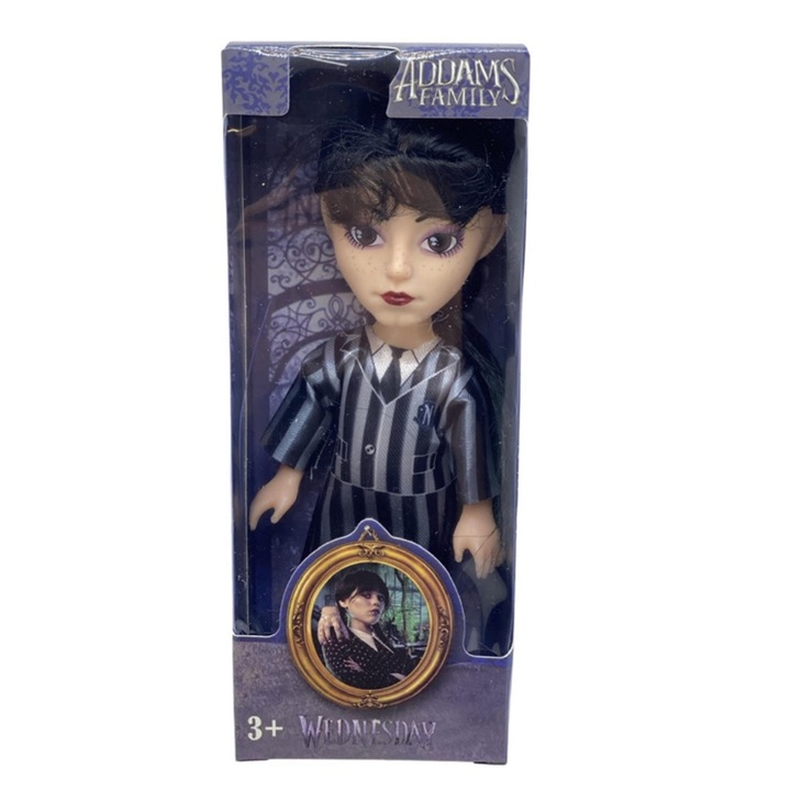 Papusa Wednesday Negru