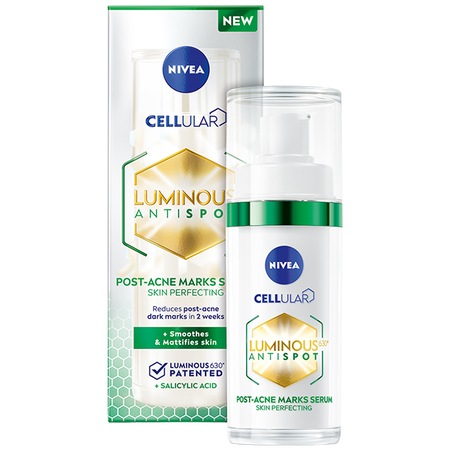 Serum Nivea Luminous630 anti-pete pigmentare cauzate de acne, 30ml