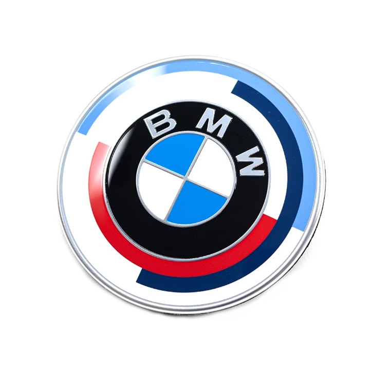 Emblema BMW capota fata, sau spate portbagaj model nou, 82mm