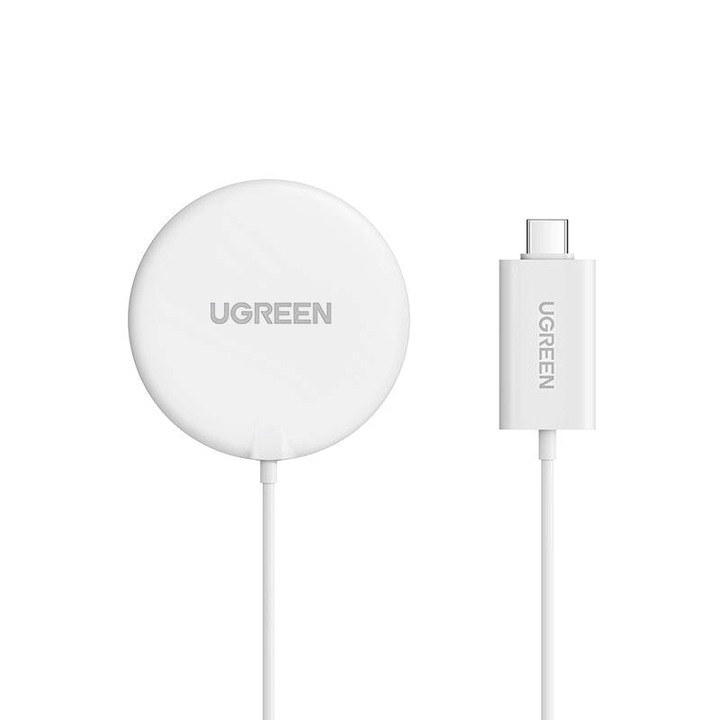 UGREEN Vezeték nélküli töltő CD245, 15W , fehér