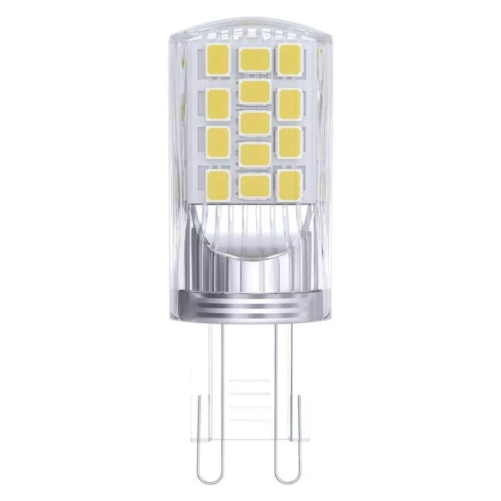 Крушка LED Emos ZQ9544JC G9, Класическа, 4W, 470 лумена, Топло бяло