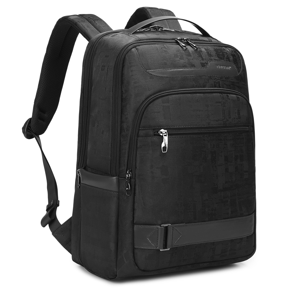 Rucsac laptop 15.6", casual business cu aspect retro, impermeabil, cu buzunar antifurt, Tigernu, 30x20x44 cm, Negru