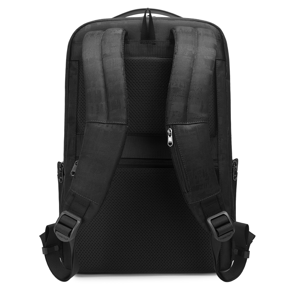 Rucsac laptop 15.6", casual business cu aspect retro, impermeabil, cu buzunar antifurt, Tigernu, 30x20x44 cm, Negru