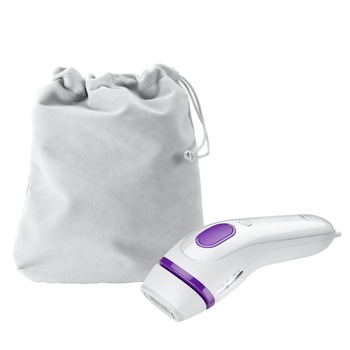 Epilator IPL Braun BD3005 Body Face + Husa calatorie, 250.000 impulsuri, Alb Epilator IPL Braun BD3005 Body Face + Husa calatorie, 250.000 impulsuri, Alb