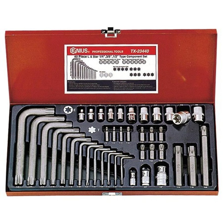 Genius torx készlet 40 db