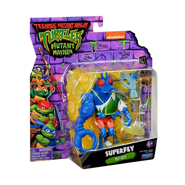 Figurina cu articulatii Superfly 11 cm TMNT seria Movie III Ninja Turtles
